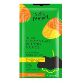 Selfie Project Ultra Cleansing Nose Strips Επιθέματα Μύτης για Βαθύ Καθαρισμό 4 Τεμάχια