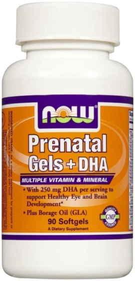 Now Foods Prenatal Gels + DHA Multivitamin & Mineral, Πολυβιταμίνη και Μέταλλα DHA 90 Μαλακες Καψουλες