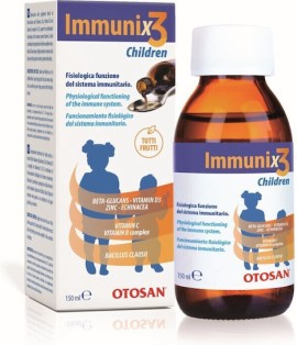 Otosan Immunix 3 Παιδικό Συμπλήρωμα για Ενίσχυση του Ανοσοποιητικού Tutti Frutti 150ml