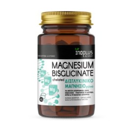 Inoplus Magnesium Bisglicinate Δισγλυκινικό Χηλικό Μαγνήσιο Υψηλής Απορρόφησης Βοηθά στην Βελτίωση του Ύπνου 60 Ταμπλέτες
