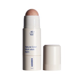 Korres Natural Color Multi Stick Balm 02 Glass Peach Ρουζ, Highlighter, Topper Χειλιών 4,5gr