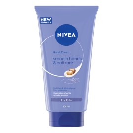 Nivea Hand & Nail Smooth Cream Εντατική Φροντίδα για Χέρια & Νύχια με 48ωρη Ενυδάτωση 100ml
