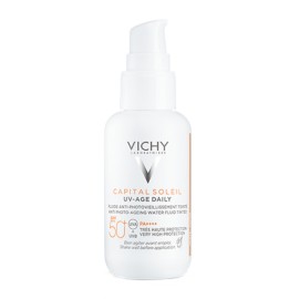 Vichy Capital Soleil UV Age Daily SPF50+ Αντηλιακό Προσώπου με Χρώμα Κατά της Φωτογήρανσης 40ml