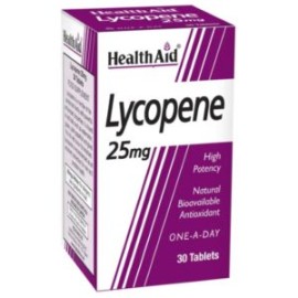 Health Aid Lycopene 25mg Συμπλήρωμα Διατροφής με Λυκοπένιο για Αντιοξειδωτική Δράση κατά των Ελεύθερων Ριζών 30 Κάψουλες