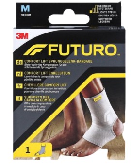 3M Futuro Ελαστική Επιστραγαλίδα Χρώμα:Γκρί Size : M [76582] 1 Τεμάχιο