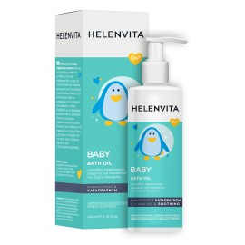 Helenvita Baby Bath Oil Ελαιώδες Αφρόλουτρο για Περιποίηση του Ξηρού Δέρματος 200ml