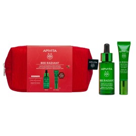Apivita PROMO Bee Radiant Serum Ορός Ενεργοποίησης Λάμψης για Ξεκούραστη Όψη 30ml & ΔΩΡΟ Bee Radiant Eye Cream Κρέμα Ματιών για Σημάδια Γήρανσης & Ξεκούραστη Όψη 15ml