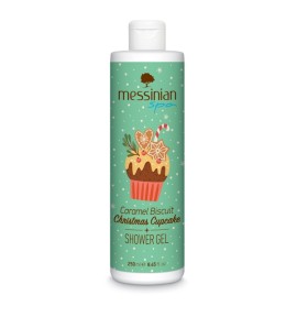 Messinian Spa Caramel Biscuit Christmas Cupcake Shower Αφρόλουτρο Gel 250ml