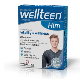 Vitabiotics Wellteen Him Συμπλήρωμα Διατροφής για Εφήβους & Νέους Άντρες 30 Ταμπλέτες