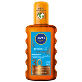 Nivea Sun Protect  Bronze Αντηλιακό Spray Μαυρίσματος SPF30 200ml