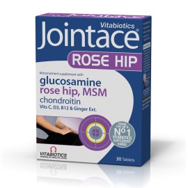 Vitabiotics Jointace Rose Hip, Γλυκοσαμίνη, Χονδροϊτίνη, MSM 30 Ταμπλέτες