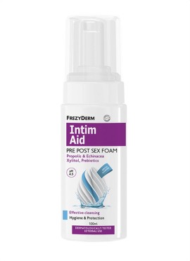Frezyderm Intim Aid Pre Post Sex Foam pH4.5 Αφρός Καθαρισμού Ευαίσθητης Περιοχής Πριν την Έναρξη Σεξουαλικών Επαφών 100ml