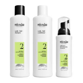 Nioxin System 2 Trial Kit για Φυσικά Μαλλιά με Προχωρημένη Αραίωση Scalp & Hair Shampoo 150ml + Conditioner 150ml + Leave In Treatment 40ml