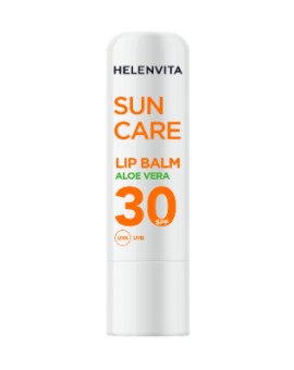 Helenvita Sun Care Lip Balm Aloe Vera SPF30 Αντηλιακή Προστασία Χειλιών με Άρωμα Καρύδα 4.4g