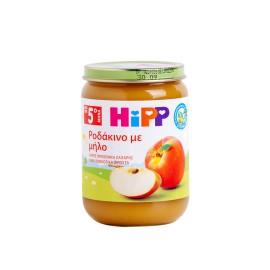 Hipp BIO Βιολογικό Παρασκεύασμα Φρούτων Ροδάκινο με Μήλο, από τον 5ο Μήνα 190gr