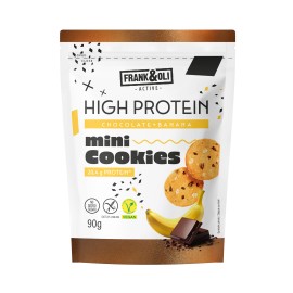 Frank & Oli High Protein Mini Cookies Chocolate & Banana Μίνι Μπισκότα Πρωτεΐνης με Σοκολάτα & Μπανάνα 90g