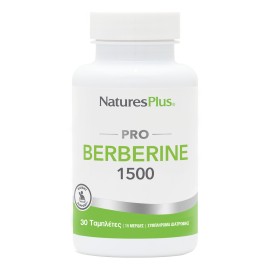 Natures Plus Pro Berberine 1500mg Συμβάλλει στην Φυσιολογική Απόκριση στην Ινσουλίνη 30 Ταμπλέτες