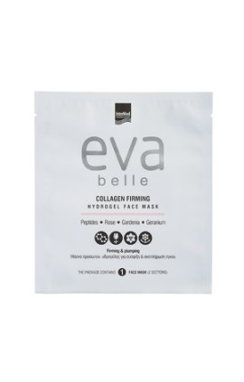 Intermed Eva Belle Collagen Firming Hydrogel Face Mask Μάσκα Προσώπου για Σύσφιξη & Αναπλήρωση Όγκου 1 Τεμάχιο