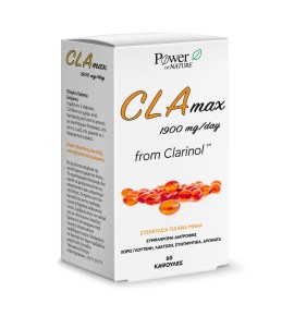Power Health CLA Max 1900mg Per Day Συμπλήρωμα Διατροφής για την Καύση Λίπους 60 Κάψουλες