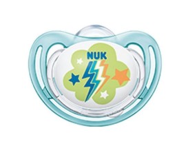 Nuk Freestyle Ορθοδοντική Πιπίλα με Σιλικόνη και Κρίκο για 0-6m+ Διάφορα Χρώματα 1 Τεμάχιο [10.730.664]