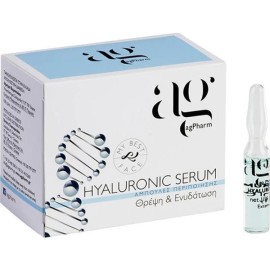 Ag Pharm Hyaluronic Serum Ενυδατικός Ορός Προσώπου με Υαλουρονικό σε Αμπούλα για Ανάπλαση & Θρέψη 2ml