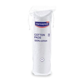 Hansaplast Cotton Pads Βαμβακεροί Δίσκοι για Ντεμακιγιάζ 70 Τεμάχια