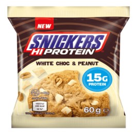 Snickers High Protein Μπισκότο Πρωτεΐνης White Chocolate & Peanut με 15gr Protein 60gr