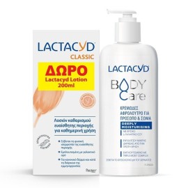 Lactacyd PROMO Body Care Moisturising Κρεμώδες Αφρόλουτρο 300ml - ΔΩΡΟ Classic Λοσιόν Καθαρισμού για την Ευαίσθητη Περιοχή 200ml