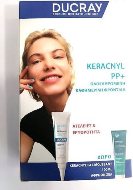 Ducray PROMO Keracnyl PP+ Καταπραϋντική Κρέμα Κατά των Ατελειών 30ml - ΔΩΡΟ Keracnyl Foaming Gel Face & Body Αφρίζον Τζελ Καθαρισμού Προσώπου & Σώματος για Ακνεϊκές Επιδερμίδες 100ml