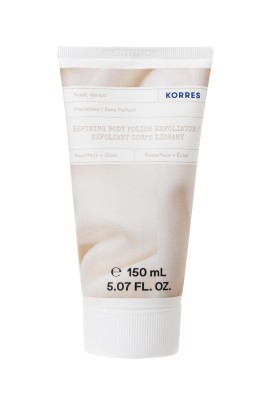 Korres Refining Body Polish Exfoliator Unscented Αναζωογονητικό Scrub Σώματος Χωρίς Άρωμα 150ml