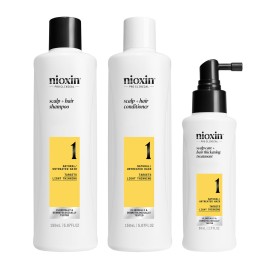 Nioxin System 1 Trial Kit Θεραπεία για Φυσικά Μαλλιά με Ελαφριά Αραίωση Scalp & Hair Shampoo 150ml + Conditioner 150ml + Treatment Serum 50ml