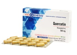 VioGenesis Quercetin 500mg Συμπλήρωμα Διατροφής για την Καλή Λειτουργία του Καρδιαγγειακού Συστήματος 30 Φυτικές Κάψουλες