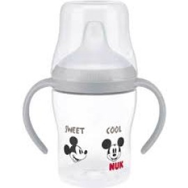 Nuk Perfect Match Mickey Training Cup για 6m+ Εκπαιδευτικό Ποτηράκι Γκρι με Λαβές 150ml