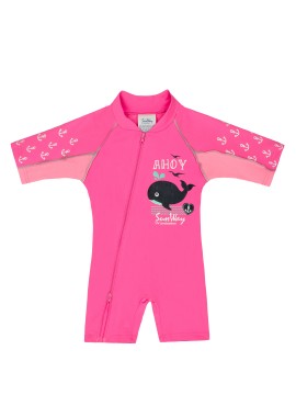 Sunway UV Ολόσωμο Φορμάκι με Αντηλιακή Προστασία UPF50+ Ροζ με Φερμουάρ 18-36m+ [924]