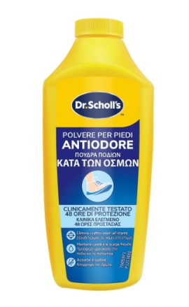 Scholl Anti Odor Foot Powder Πούδρα Ποδιών Κατά των Δυσάρεστων Οσμών 85gr