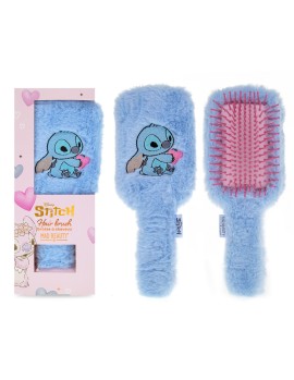 Mad Beauty I Heart Stitch Fluffy Hairbrush Χνουδωτή Παιδική Βούρτσα Μαλλιών 1 Τεμάχιο
