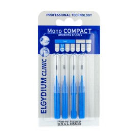 Elgydium Clinic Mono Compact Μπλε (0,4) - Μεσοδόντια Βουρτσάκια 4 Τεμάχια