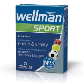 Vitabiotics Wellman Sport Μοναδική Σύνθεση Ειδικά Σχεδιασμένη για Άνδρες που Αθλούνται 30 Ταμπλέτες