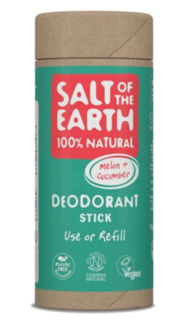 Salt of The Earth Use or Refill Melon & Cucumber Αποσμητικό Stick με Άρωμα Πεπόνι & Αγγούρι 84gr