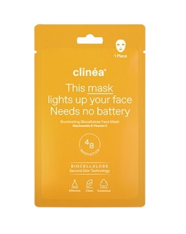 Clinéa Illuminating Biocellulose Face Mask Μάσκα Προσώπου για Λάμψη & Αντιγήρανση 1 Τεμάχιο
