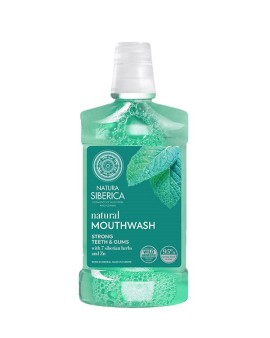 Natura Siberica Natural Mouthwash With 7 Siberian Herbs And ZN Στοματικό Διάλυμα με 7 Βότανα Σιβηρίας και Ψευδάργυρο για Δυνατά Δόντια και Ούλα 520ml