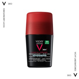 Vichy Clinical Control Roll on Αποσμητικό με 96 ώρες Διάρκεια για Άνδρες 50ml