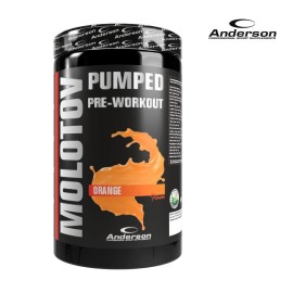 Anderson Molotov Pumped Pre Workout Orange Συμπλήρωμα για Ενέργεια, Δύναμη & Αντοχή Πορτοκάλι 600gr