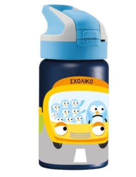 Laken Tritan Summit Blue Ισοθερμικό Παγούρι Μπλε Σχολικό με Καλαμάκι Σιλικόνης 350ml [104092]