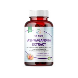 Full Health Ashwagandha Extract 230mg Κατά του Άγχους 90 Φυτικές Κάψουλες