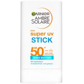 Garnier Ambre Solaire SPF50+ Super UV Invisible Αντηλιακό Stick Προσώπου με Βούτυρο Καριτέ 18g