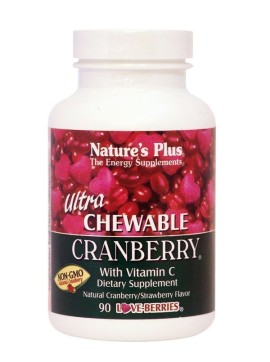 Natures Plus Ultra Chewable Cranberry 90 μασώμενες ταμπλέτες