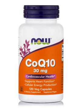 Now Foods Co Q10 30mg Συμπλήρωμα Διατροφής Συνένζυμου Q10 120 Κάψουλες
