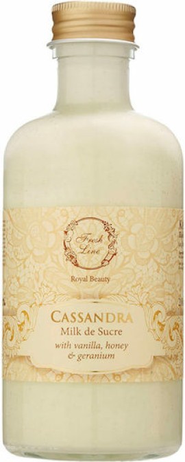 Fresh Line Cassandra Body Milk Κασσάνδρα Ενυδατικό Γαλάκτωμα Σώματος με Βανίλια, Μέλι & Γεράνι 200ml