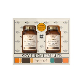 Sky Premium Life PROMO Vitamin C 1000mg & Vitamin C 500mg 2x60 Δισκία Παρατεταμένης Αποδέσμευσης